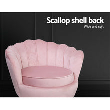 Load image into Gallery viewer, Artiss Armchair Lounge Chair Accent Armchairs Retro Single Sofa Velvet Pink