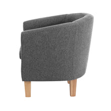 Load image into Gallery viewer, Artiss Abby Fabric Armchair - Grey