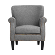 Load image into Gallery viewer, Artiss Armchair Accent Chair Retro Armchairs Lounge Accent Chair Single Sofa Linen Fabric Seat Grey