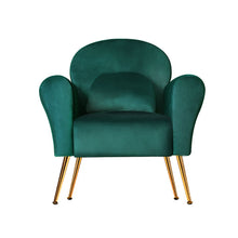 Load image into Gallery viewer, Artiss Armchair Lounge Chair Accent Armchairs Chairs Sofa Green Cushion Velvet