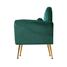Load image into Gallery viewer, Artiss Armchair Lounge Chair Accent Armchairs Chairs Sofa Green Cushion Velvet