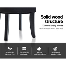 Load image into Gallery viewer, Artiss Velvet Vanity Stool Backrest Stools Dressing Table Chair Makeup Bedroom Black