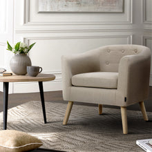 Load image into Gallery viewer, Artiss ADORA Armchair Tub Chair Single Accent Armchairs Sofa Lounge Fabric Beige