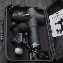 Load image into Gallery viewer, FitSmart LCD Display Deep Tissue Vibration Therapy Device Massage Gun Black