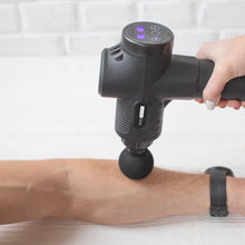 Load image into Gallery viewer, FitSmart LCD Display Deep Tissue Vibration Therapy Device Massage Gun Black