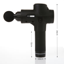 Load image into Gallery viewer, FitSmart LCD Display Deep Tissue Vibration Therapy Device Massage Gun Black