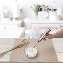 Load image into Gallery viewer, VIKUS Silver Rechargeable Electric Milk Frother Handheld (3 Speeds)