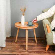 Load image into Gallery viewer, Sommer Bamboo Round Coffee Side Table