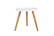Load image into Gallery viewer, Biazah Round Bedside Table Side Table Bedroom Furniture Large and Small Set