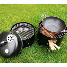 Load image into Gallery viewer, SOGA 3 In 1 Barbecue Smoker Outdoor Charcoal BBQ Grill Camping Picnic Fishing