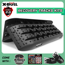 Load image into Gallery viewer, X-BULL KIT1 Recovery track Board Traction Sand trucks strap mounting 4x4 Sand Snow Car BLACK