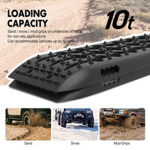 Load image into Gallery viewer, X-BULL KIT1 Recovery track Board Traction Sand trucks strap mounting 4x4 Sand Snow Car BLACK