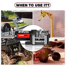 Load image into Gallery viewer, X-BULL Electric Winch 3000lbs Steel Wire Cable 12V Boat ATV UTV Winch Trailer 2 Units
