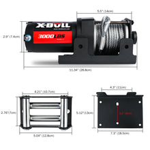 Load image into Gallery viewer, X-BULL Electric Winch 3000lbs Steel Wire Cable 12V Boat ATV UTV Winch Trailer 2 Units