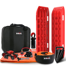 Load image into Gallery viewer, X-BULL 4X4 Recovery Kit Winch Recovery kit With Recovery Tracks Gen2.0 Red