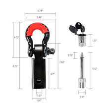 Load image into Gallery viewer, X-BULL Hitch Receiver 5T Recovery Receiver with Bow Shackle Tow Bar Off Road 4WD