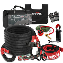 Load image into Gallery viewer, X-BULL Recovery Rope kit Snatch Strap Soft Shackles Hitch receiver Kinetic Tire Deflator