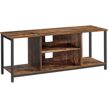 Load image into Gallery viewer, TV Cabinet Shelf with Open Compartments Brown and Black LTV060B01