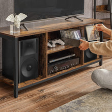 Load image into Gallery viewer, TV Cabinet Shelf with Open Compartments Brown and Black LTV060B01