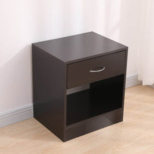 Load image into Gallery viewer, Dandi Bedside Table Nightstand with Drawer Set of 2 Brown