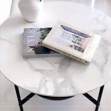 Load image into Gallery viewer, Interior Ave - Duke Round Two Tier Stone Coffee Table