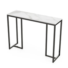 Load image into Gallery viewer, Interior Ave - Stone Marble Console - Marble & Black
