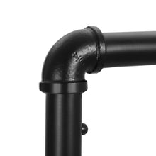 Load image into Gallery viewer, Industrial Pipe Style Rolling Garment Rack with Shoe Shelf