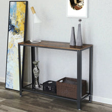 Load image into Gallery viewer, Console Table with Mesh Shelf
