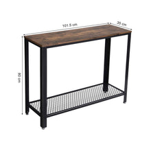 Load image into Gallery viewer, Console Table with Mesh Shelf