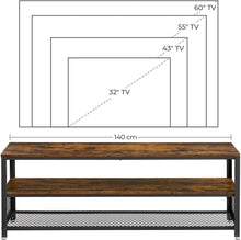 Load image into Gallery viewer, TV Stand 140cm Entertainment Unit with Shelves