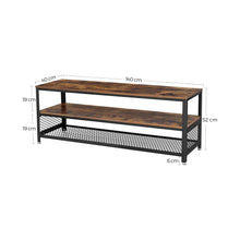 Load image into Gallery viewer, TV Stand 140cm Entertainment Unit with Shelves