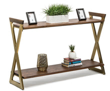 Load image into Gallery viewer, Wooden Entryway Hallway Console Table with Shelves