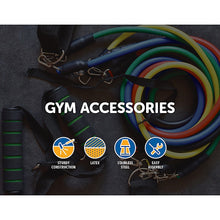 Load image into Gallery viewer, 19PC Resistance Exercise Fitness Bands Tubes Kit Yoga Set