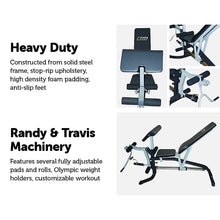 Load image into Gallery viewer, FID Flat Incline Decline Bench Press w/ Leg Extension