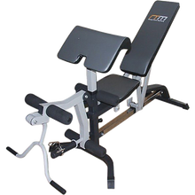 Load image into Gallery viewer, FID Flat Incline Decline Bench Press w/ Leg Extension