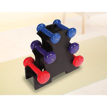 Load image into Gallery viewer, 6-Piece Dumbbell Set with Rack