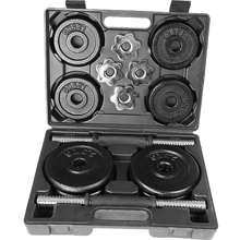 Load image into Gallery viewer, 20kg Black Dumbbell Set with Carrying Case