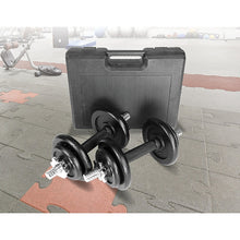 Load image into Gallery viewer, 20kg Black Dumbbell Set with Carrying Case