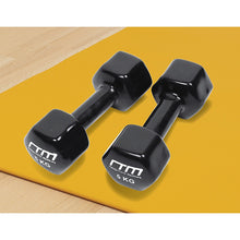 Load image into Gallery viewer, 5kg Dumbbells Pair PVC Hand Weights Rubber Coated