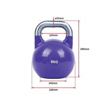Load image into Gallery viewer, 8KG, 12KG, 16KG Pro-Grade Steel KettleBell Set