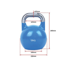 Load image into Gallery viewer, 8KG, 12KG, 16KG Pro-Grade Steel KettleBell Set