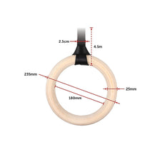 Load image into Gallery viewer, Birch Wood Gymnastic Rings