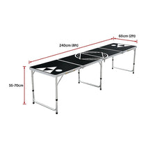 Load image into Gallery viewer, Professional 8ft Beer Pong Table Drinking Game