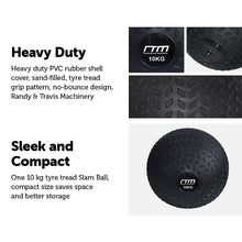 Load image into Gallery viewer, 10kg Tyre Thread Slam Ball Dead Ball Medicine Ball for Gym Fitness