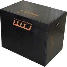 Load image into Gallery viewer, 3 IN 1 Black Wood Plyo Games Plyometric Jump Box