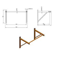 Load image into Gallery viewer, Wall Mounted Pull Up Bar