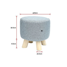 Load image into Gallery viewer, Fabric Ottoman Foot Stool Rest Pouffe Footstool Wood Storage Padded Seat-Last one available