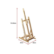 Load image into Gallery viewer, Tabletop Easel Wood Studio H-Frame Artist Art Display Painting Shop Tripod Stand Wedding