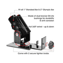 Load image into Gallery viewer, T Bar Row Landmine Platform 360-degree Swivel Fits 1", 2" Olympic Bars