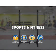 Load image into Gallery viewer, Commercial Squat Rack Adjustable Pair Fitness Exercise Weight Lifting Gym Barbell Stand